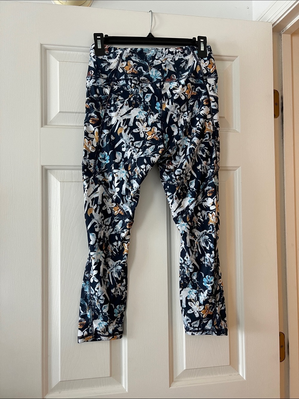 Floral Navy High-Rise Active Joggers
